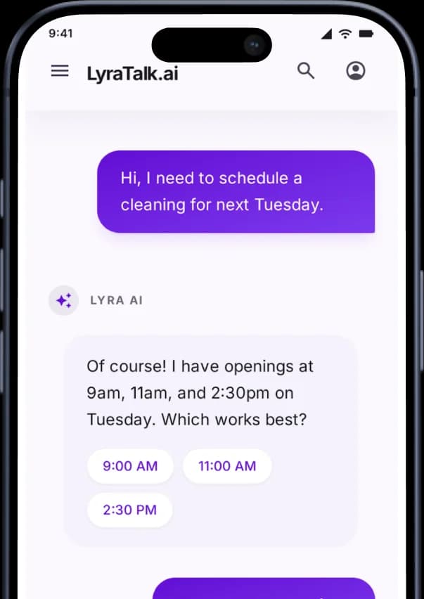 LyraTalk desktop phone preview